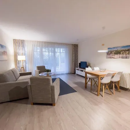 Duenenpark - Komfort Mit 1 Schlafzimmer Und Terrasse Im Erdgeschoss 251 * Binz
